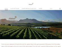 Tablet Screenshot of edgetravel.co.za